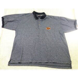 VTG Baltimore Orioles Polo Shirt XL By Pro Edge 1997 MLB Heather Gray Short Slee